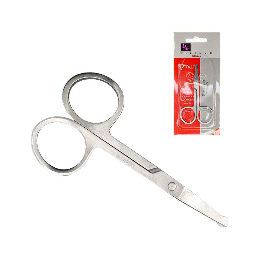 Tijera de belleza circular marca titanium