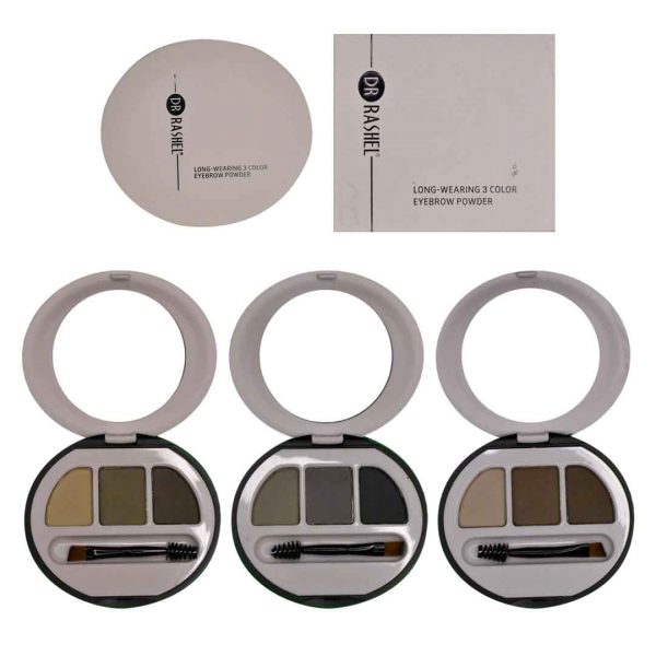 Sombras para cejas dr rashel 3c caja palo rosa