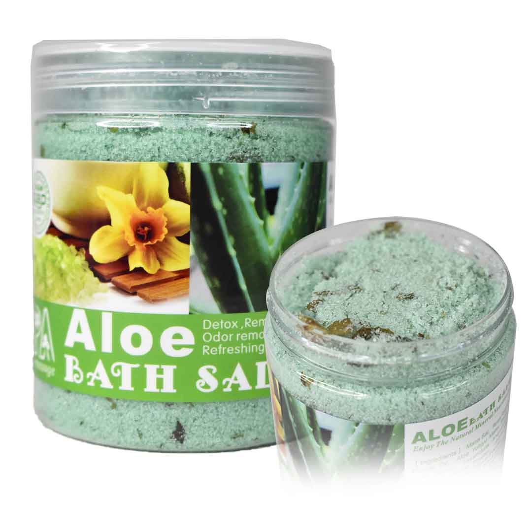 Sal de baño aloe vera en frasco