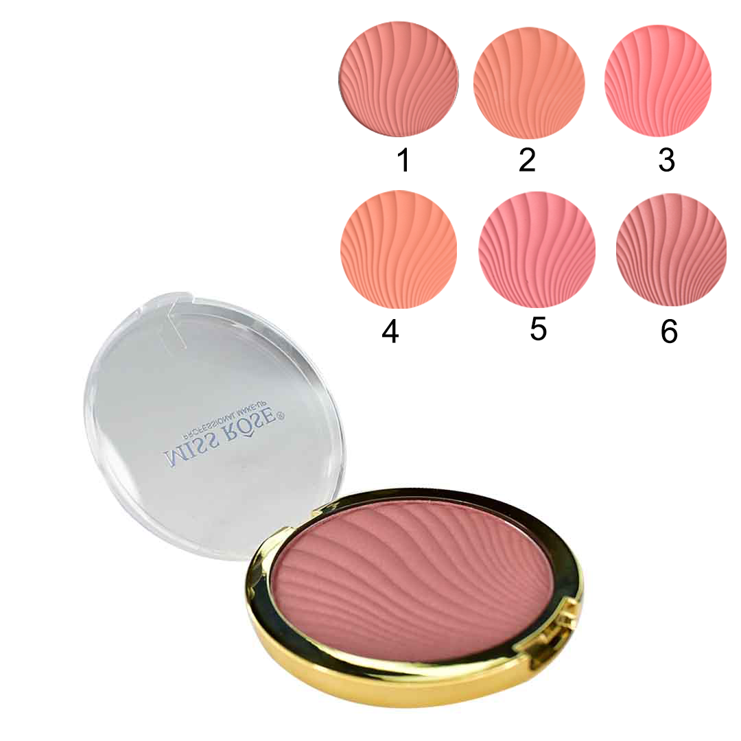 Rubores miss rose redondos tapa transparente