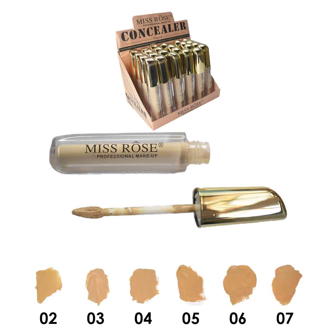 Correctores líquidos miss rose con tapa dorada