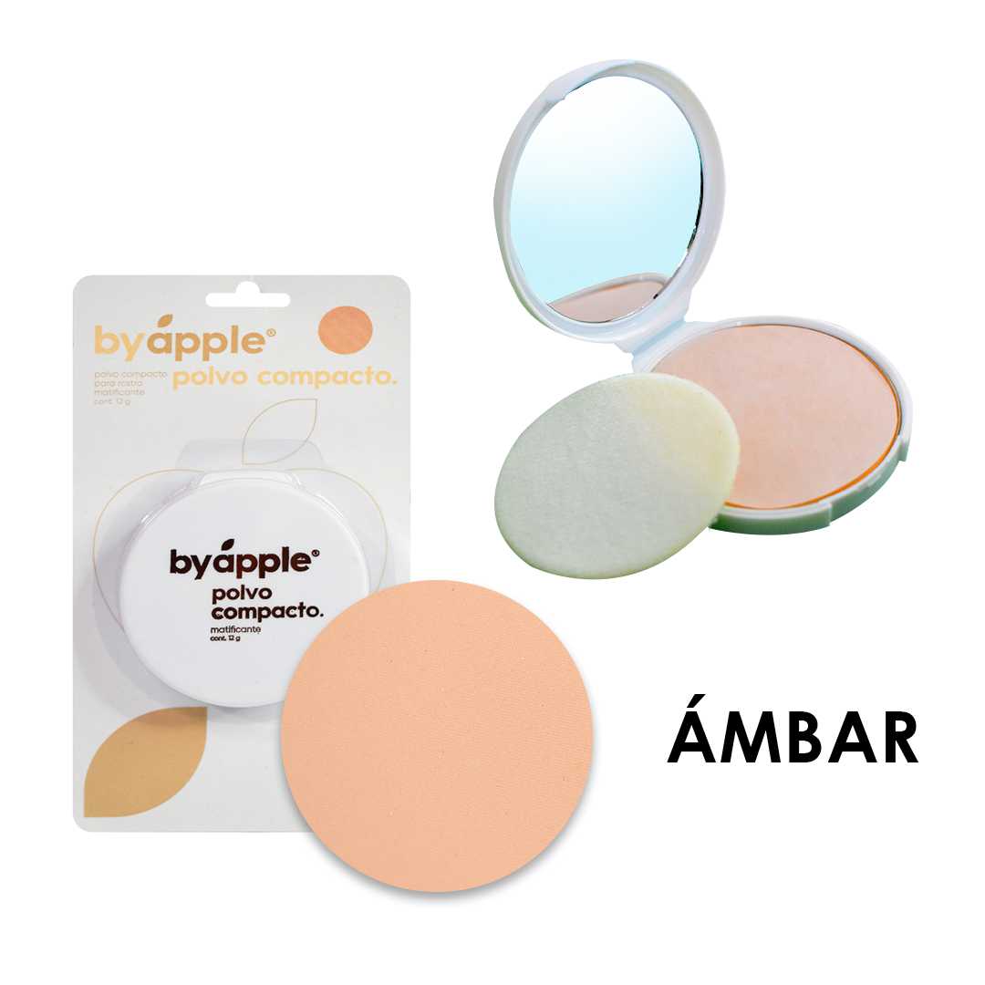 Polvos compactos matificantes by apple ambar 12g