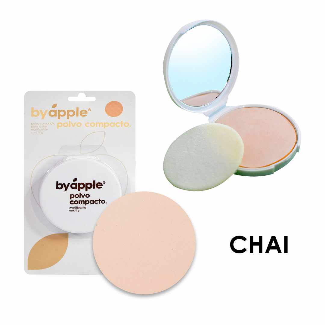 Polvos compactos matificantes by apple chai 12g