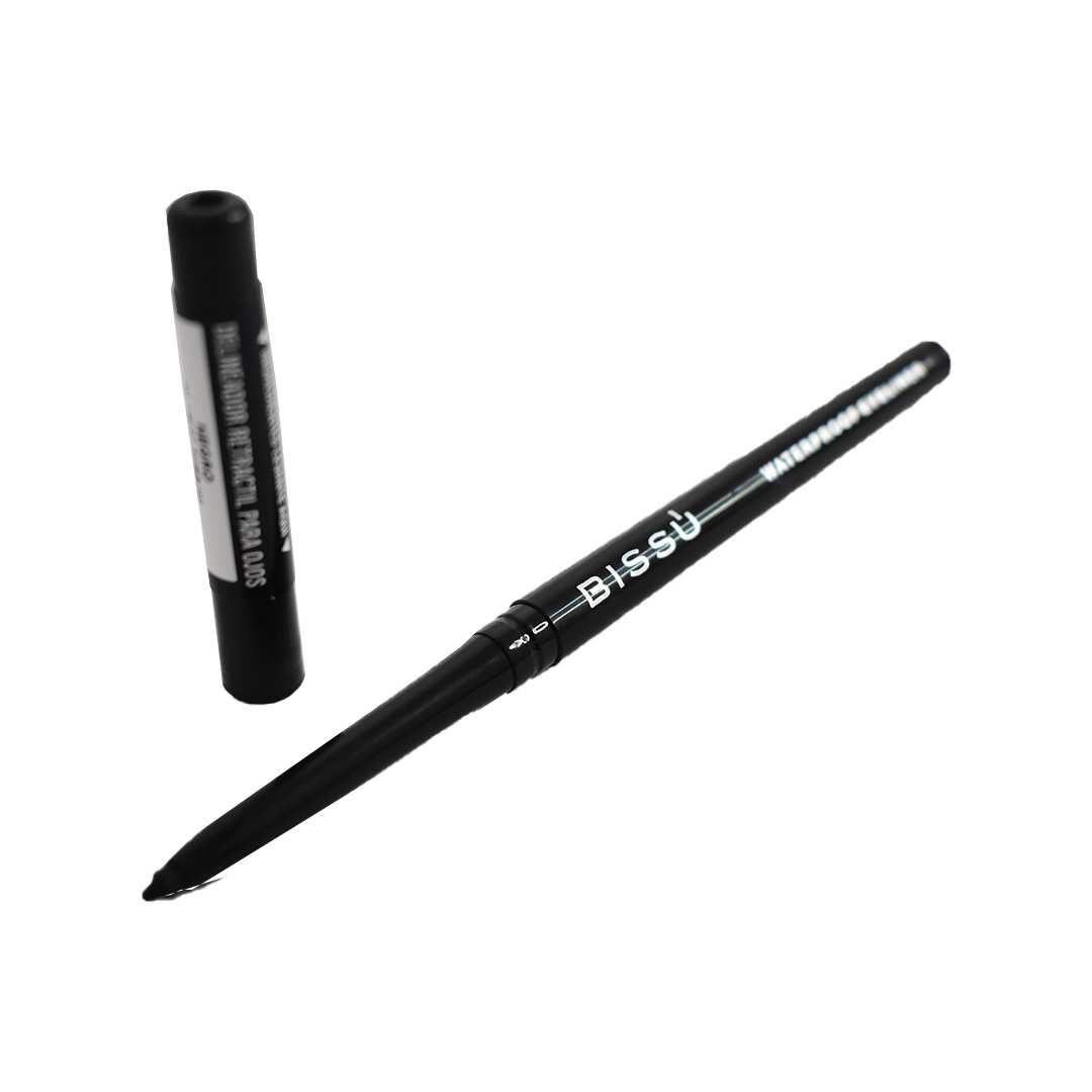 Delineador en lápiz retractil bissu color negro