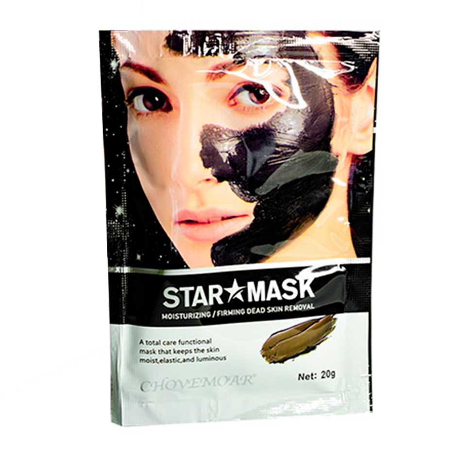 Unidad de mascarilla blanco con negro star mask chovemoar - Imagen 2