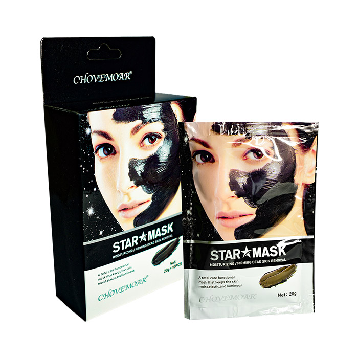 Unidad de mascarilla blanco con negro star mask chovemoar