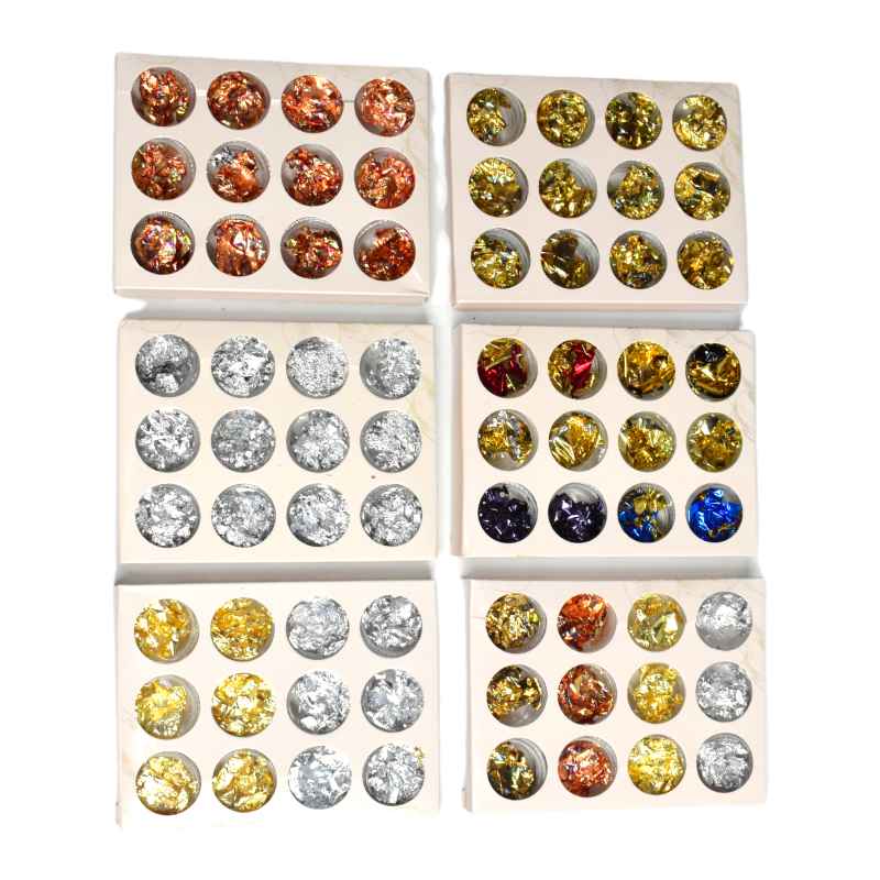 Decoración para uñas variedad de colores empaque palo rosa