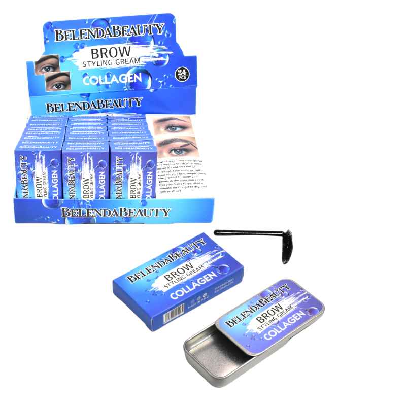 Jabon para cejas belenda beauty de colágeno empaque azul