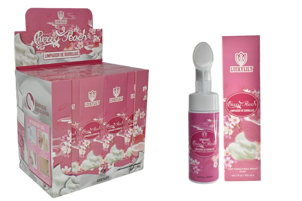 Espuma limpiadora de extracto de melocotón Lucky Lily