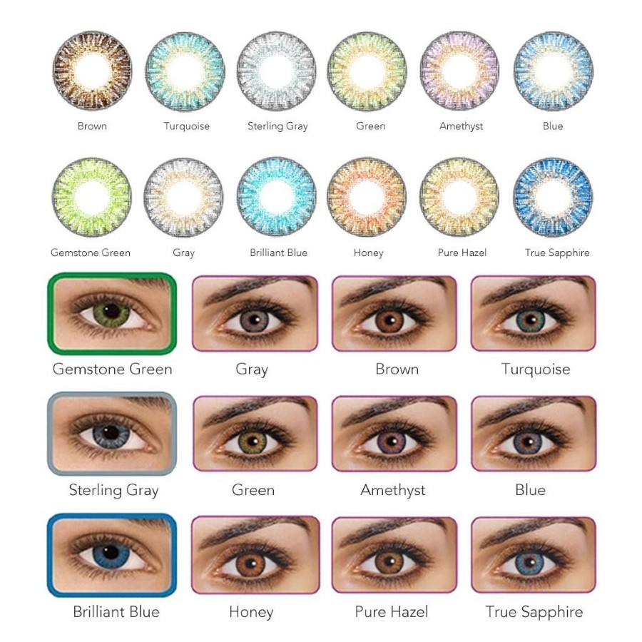 Lentes de contacto decorativo Via Letvass cosmetics colores surtidos - Imagen 3