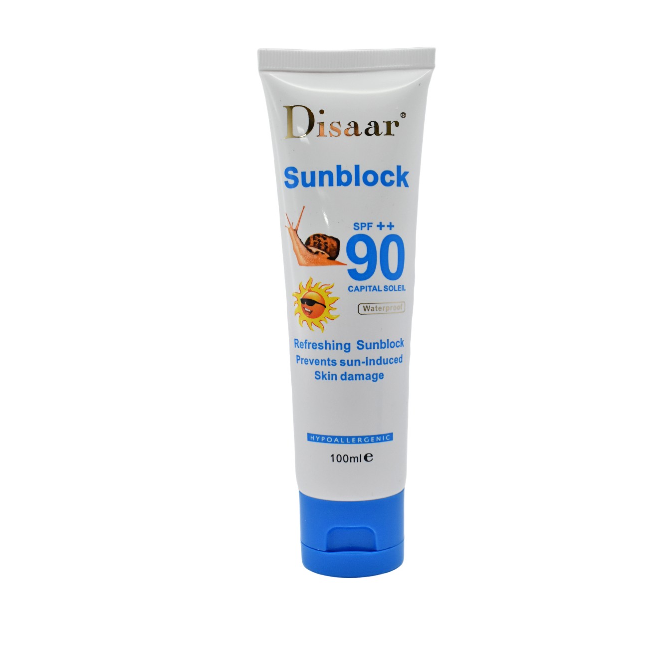 Bloqueador solar hidratante con mucina de caracol  Disaar spf 90 - Imagen 2