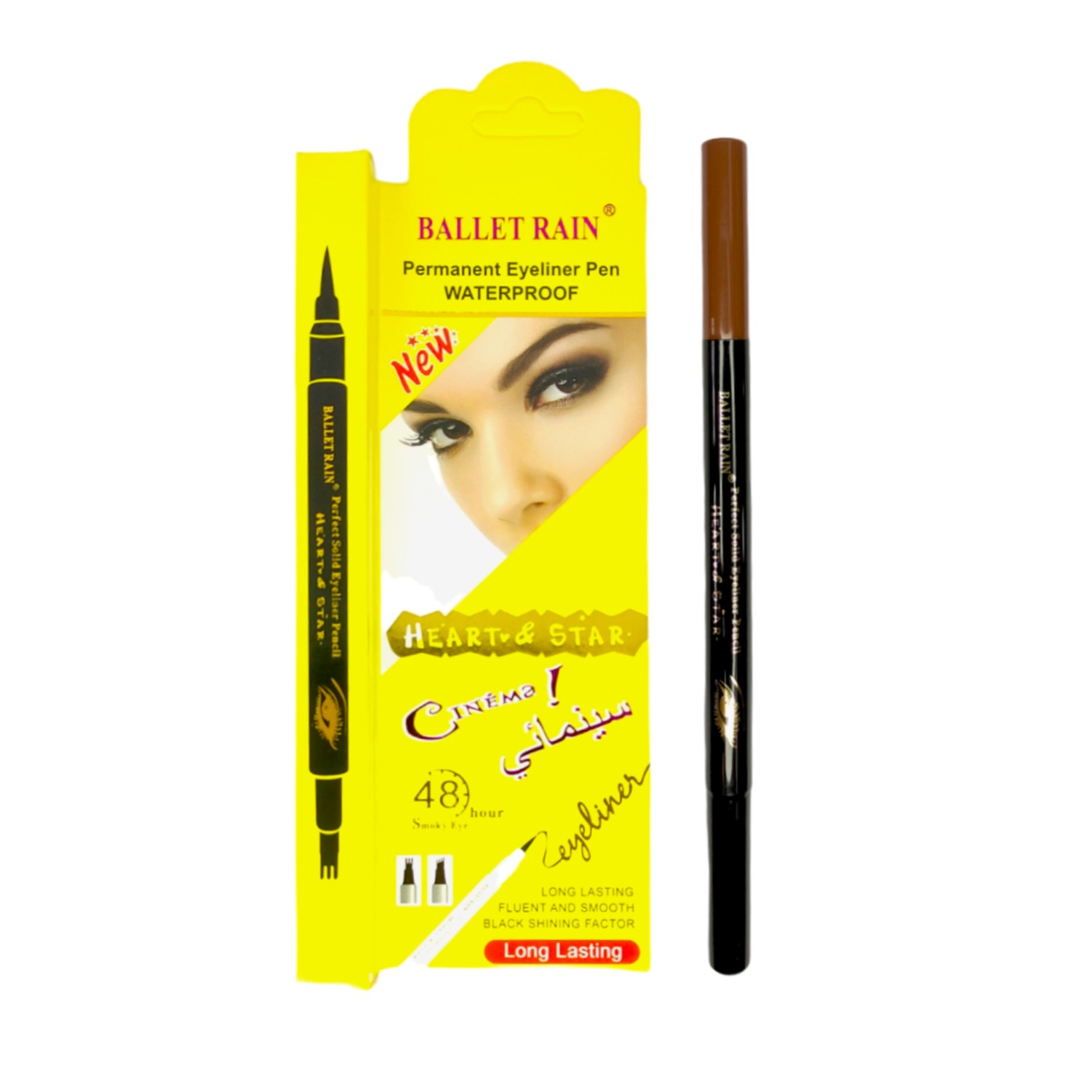 Delineador de ojos y cejas Ballet Rain dos puntas