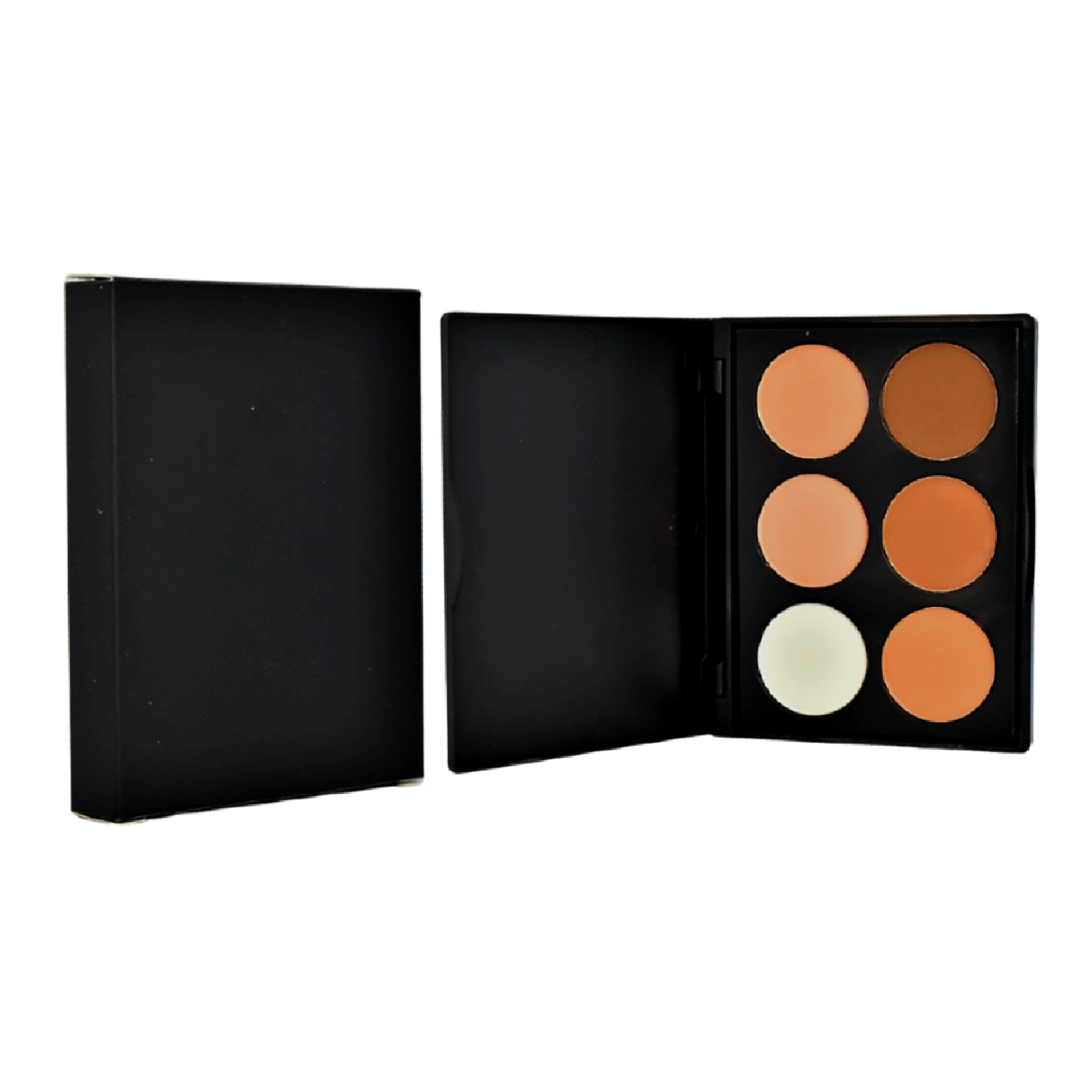 Contorno para rostro Black presentación de 6 colores caja negra - Imagen 2