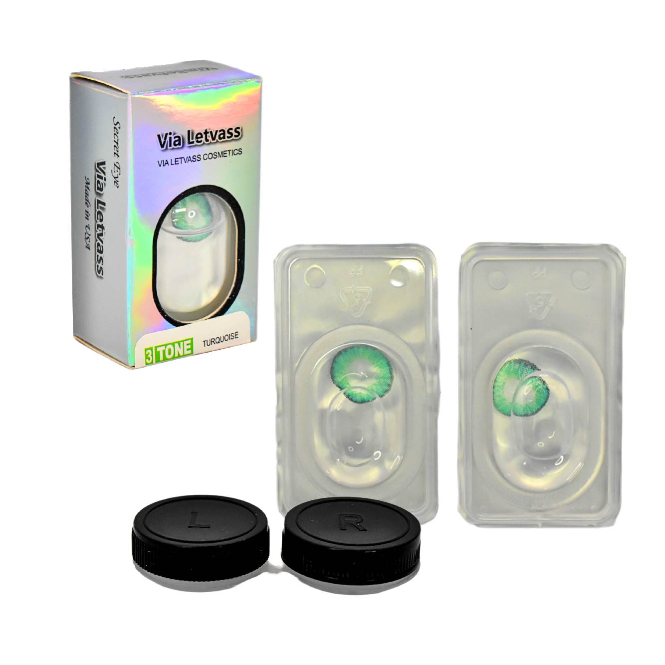 Lentes de contacto decorativo Via Letvass cosmetics colores surtidos