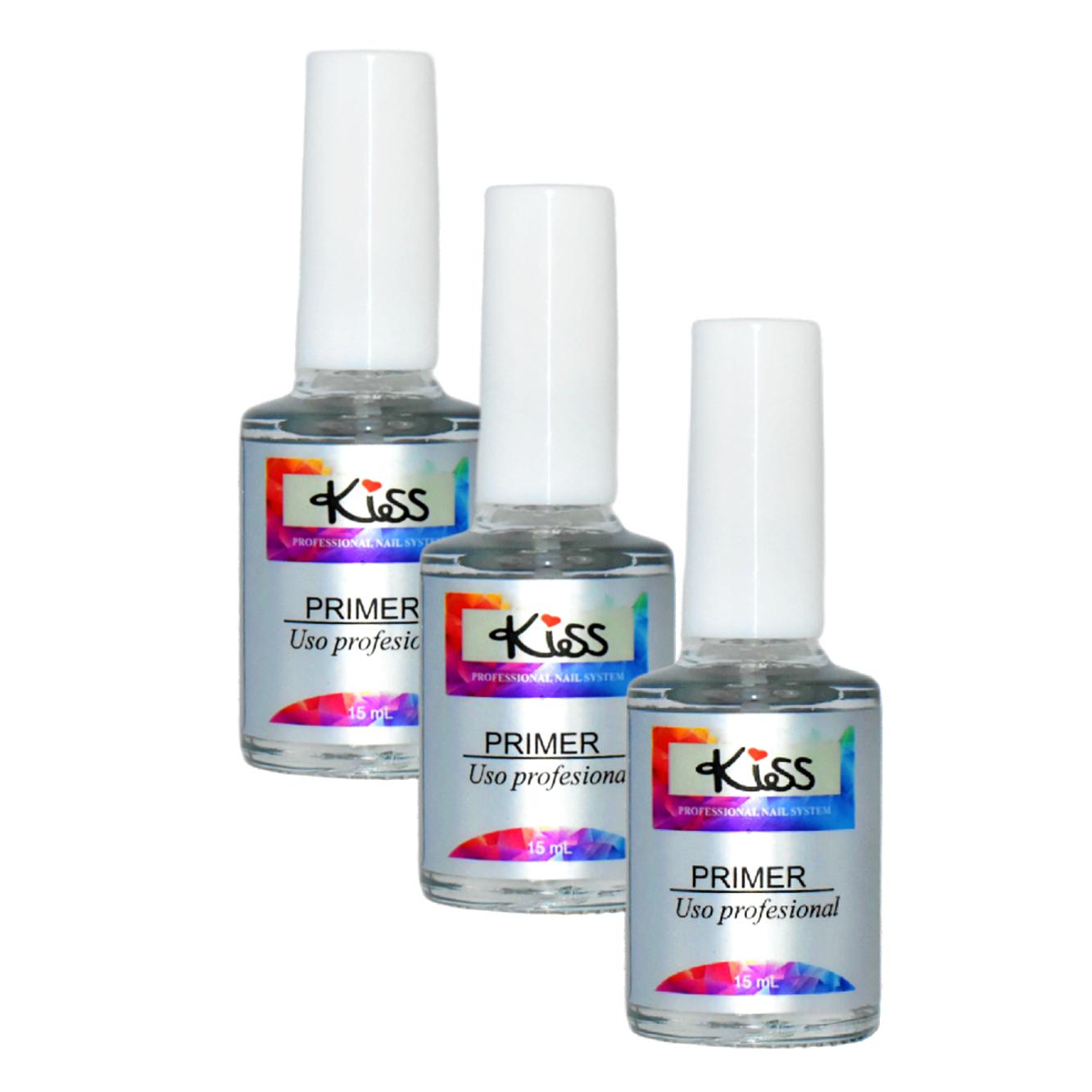 Primer transparente para uñas marca Kiss 15ml