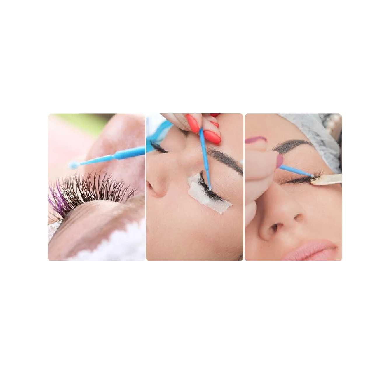 Kit de 100 Micro Hisopos para lifting de pestañas - Imagen 2