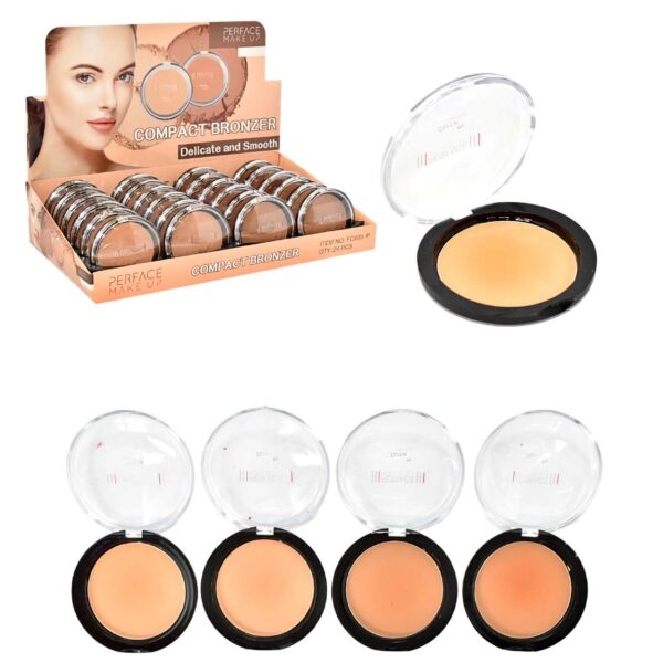 Polvo bronceador de pigmento dorado Perface Make Up