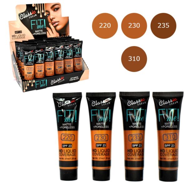 Base líquida para rostro Fit me Classic dream SPF 23 moreno