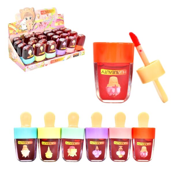 Tintas para labios contra el agua con diseño de paleta de helado HIJABEAUTY