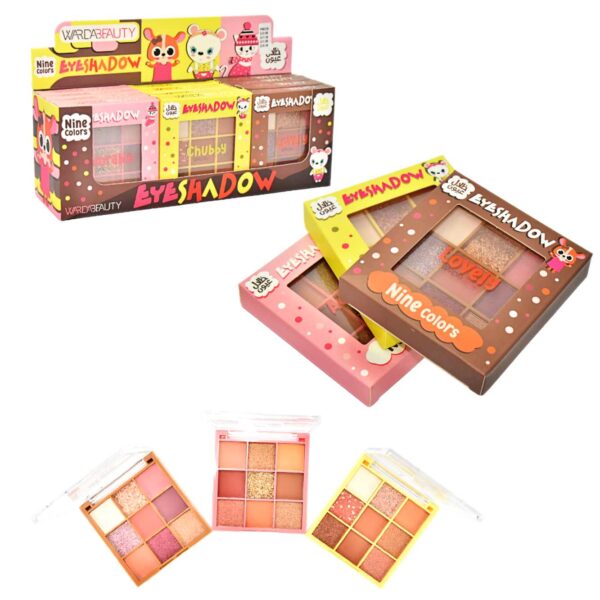 Paleta de sombras de 9 colores para ojos WARDABEAUTY