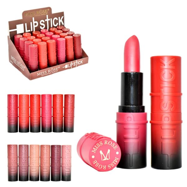 Labial en barra Miss Rose con diseño de Letras 3D lipstick 3,5GR