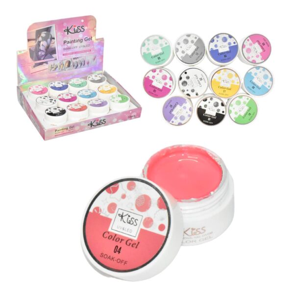 Esmalte en gel para decoración de uñas Kiss UV&amp