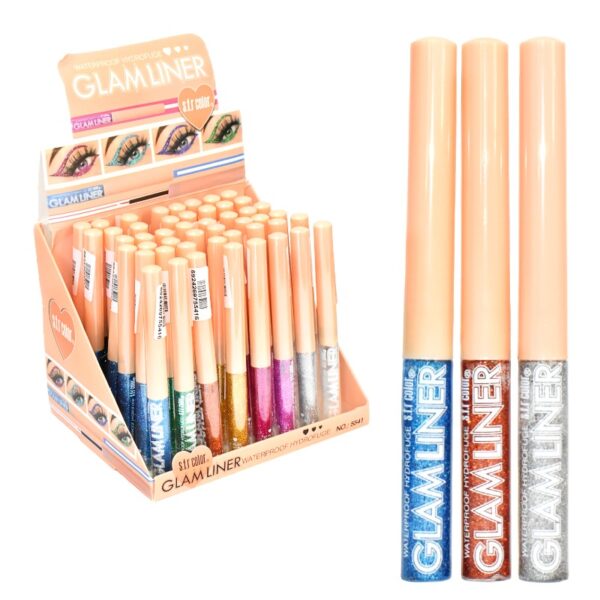Delineador Glitter Liquido Para Ojos Sfr Color