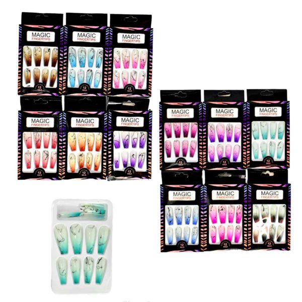 UÑAS PRESS ON DISEÑOS SURTIDOS