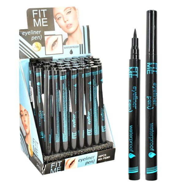 Delineador Para Ojos Color Negro Aprueba De Agua Fit Me