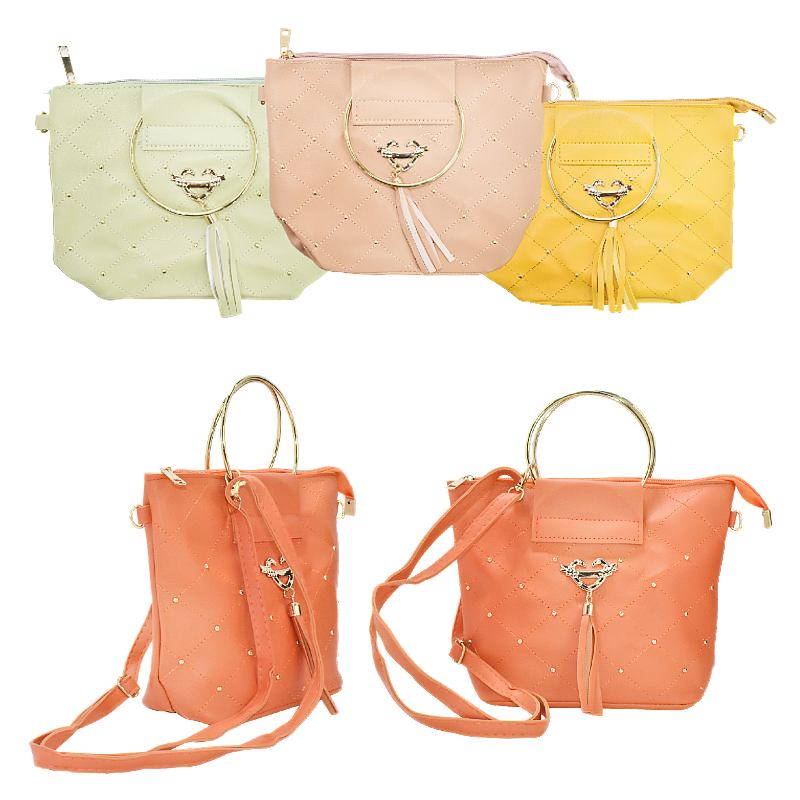 Cartera Con Puntos Y Sujetador De Aros Metalicos Surtida - Imagen 2