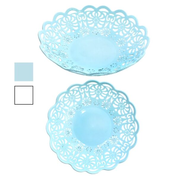 Cesto Plastico Agujeros De Flores Colores Surtidos