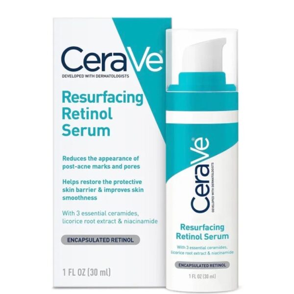 Suero Cremoso Rejuvenecedor De Retinol Cerave 30Ml Presentacion De Caja Aqua