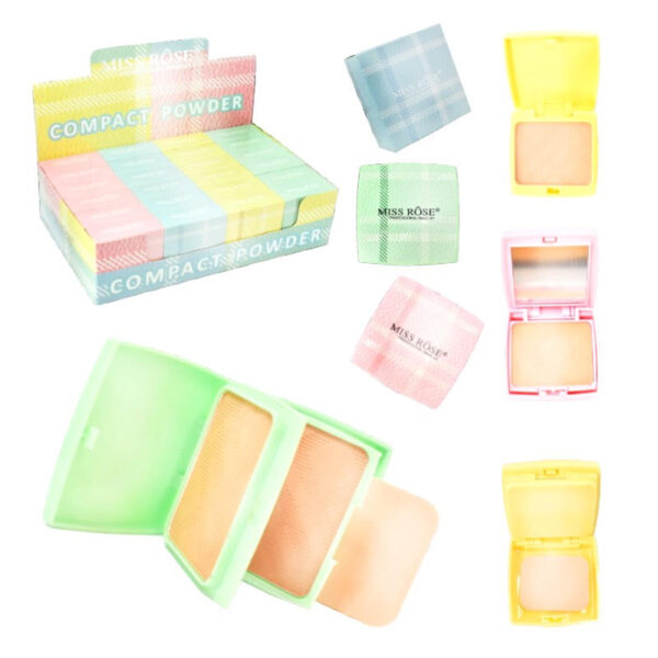 Polvos Compactos 4 Tonalidades En colores Pastel