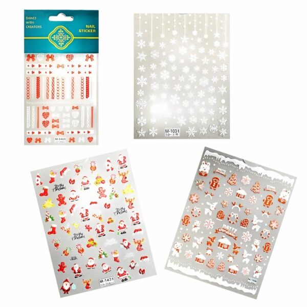 Stickers para uñas diseño navideño DANCE WITH CREATORS