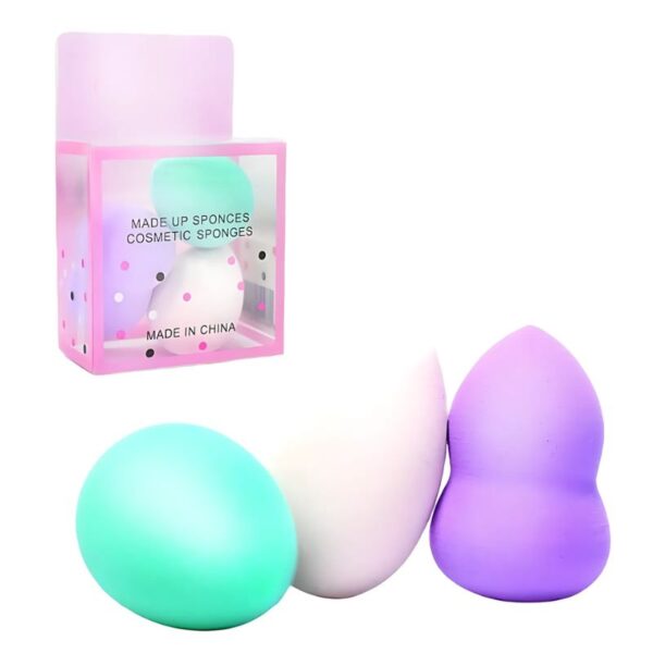 Esponjas pequeñas de 3pcs Empaque Rosado LOTE 1