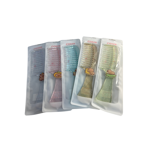 Peines con Diseño con Glitter y Stikers de Animales - Imagen 2