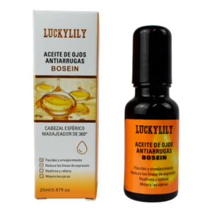 Aciete de ojos antiarrugas con cabezal esferico masajeador LUCKY LILY 20ML