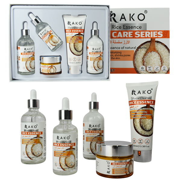 Kit de Skin Care de 5 Piezas Con Extracto de Arroz Rako