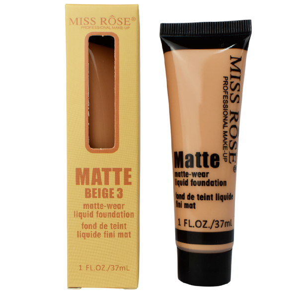 Bases para rostro Miss Rose matte tonos surtidos - Imagen 3