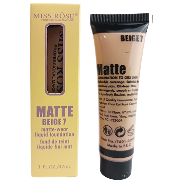 Bases para rostro Miss Rose matte tonos surtidos - Imagen 7
